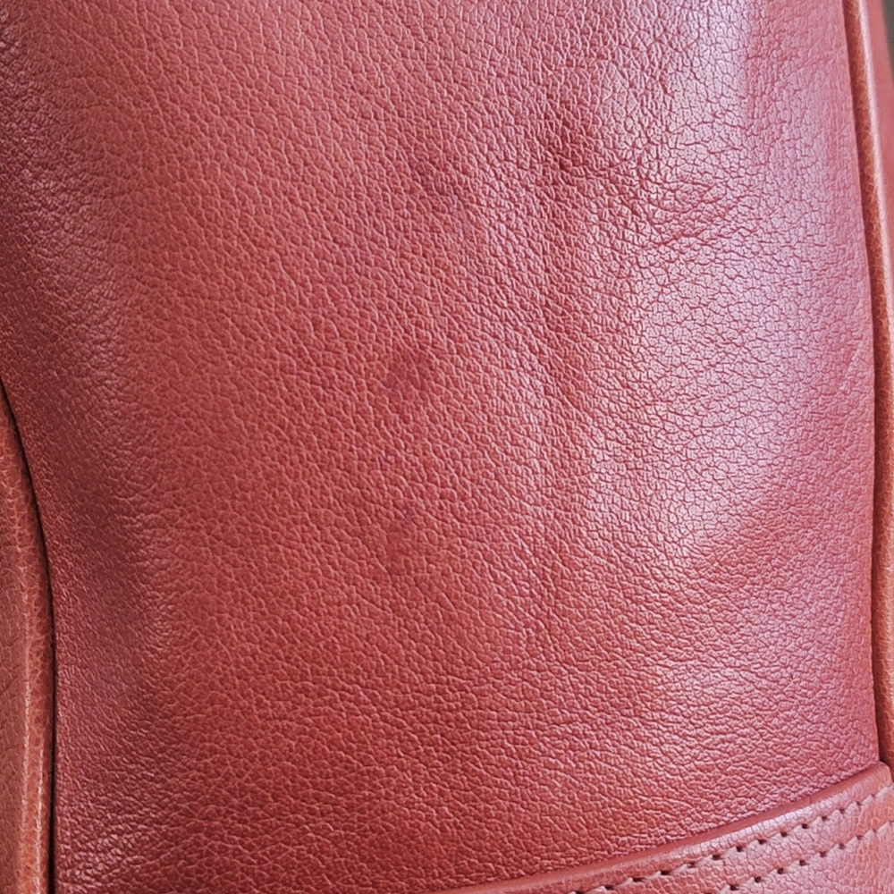 Coach 9704 Buffalo Hide Paper Bag Tote British Tan Leather Vintage Bag - Picture 11 of 16